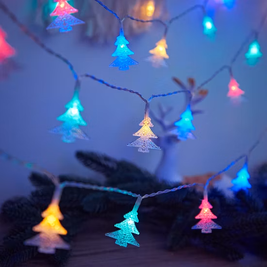 Fábrica ao ar livre natal piscando led string iluminação para natal edifício comercial feriado festivo casa palmeira decoração de casamento