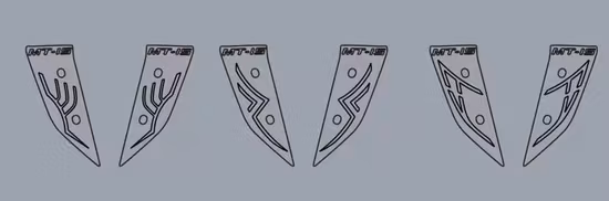 Acessórios para motocicletas, partes do corpo decorativas, ajuste universal, tira de led flexível, luz à prova d'água para yamaha mt15